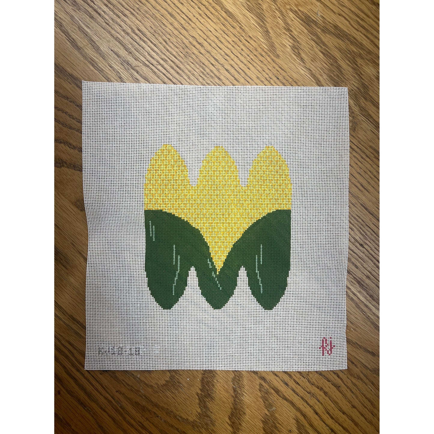 3D Corn-18 mesh Version - Garden Gate Needlepoint