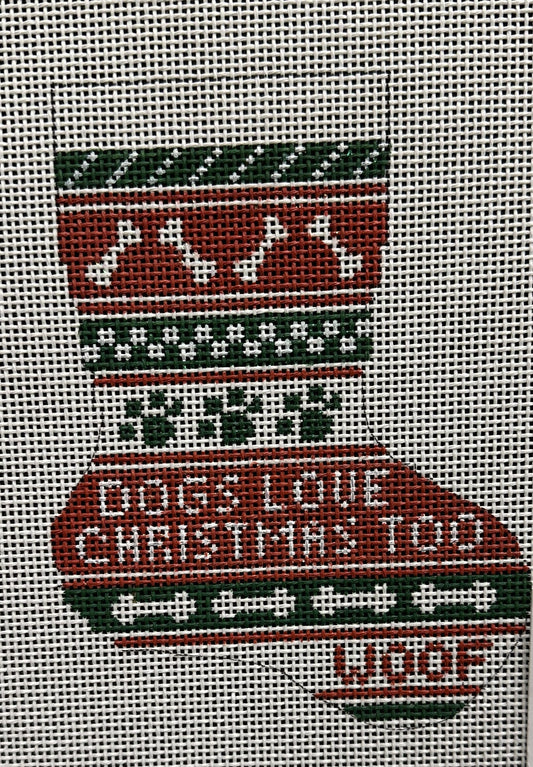 Dogs Love Christmas Mini Stocking