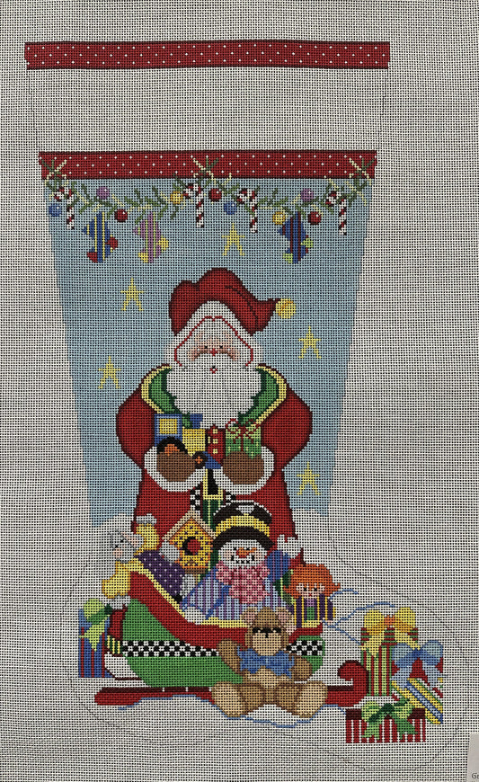 Santa Sleigh Stocking