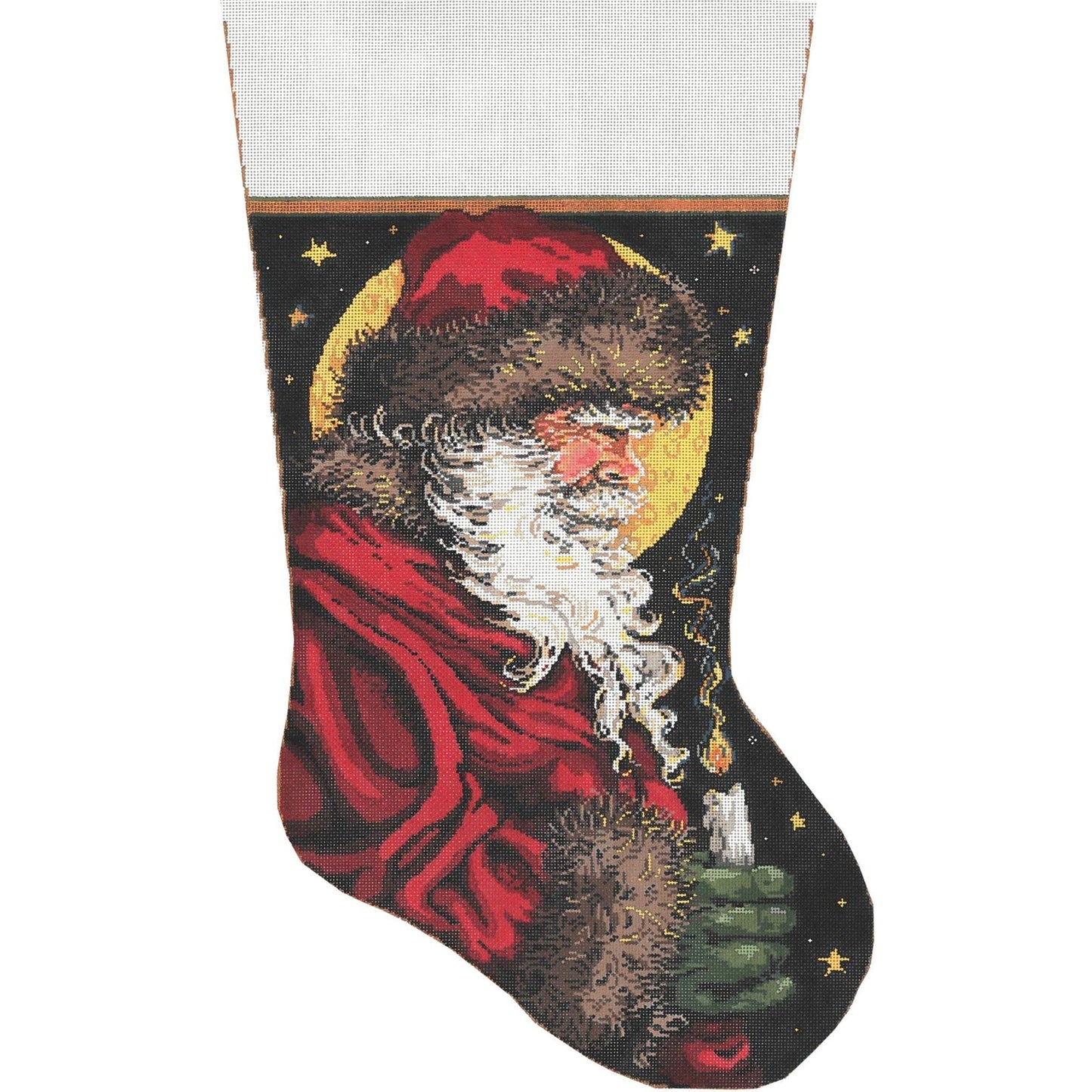 A Flame Stocking - Garden Gate Needlepoint