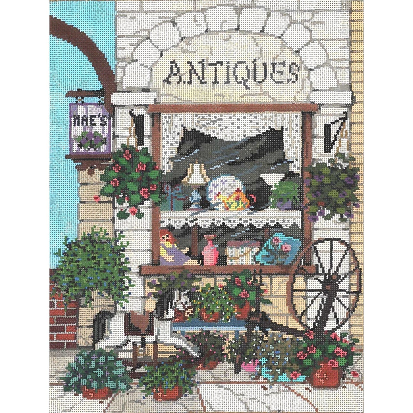 Antiques - Garden Gate Needlepoint