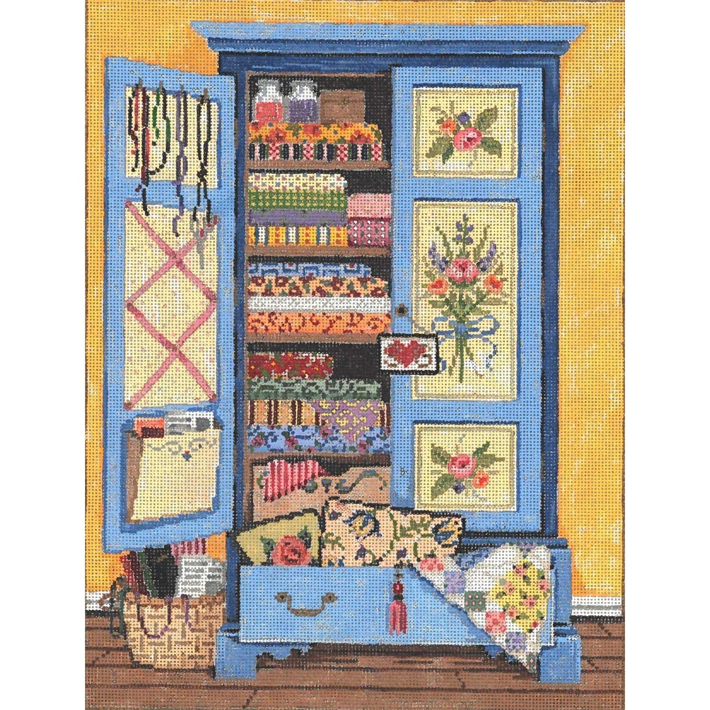 Armoire - Garden Gate Needlepoint