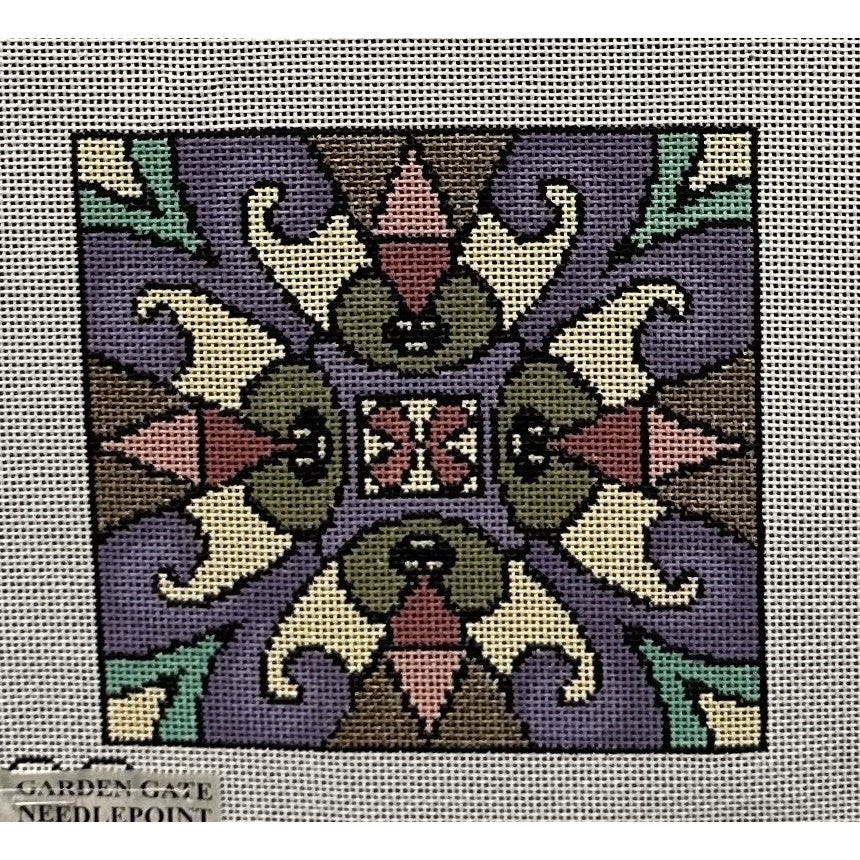 Art Deco Window Canvas - Garden Gate Needlepoint