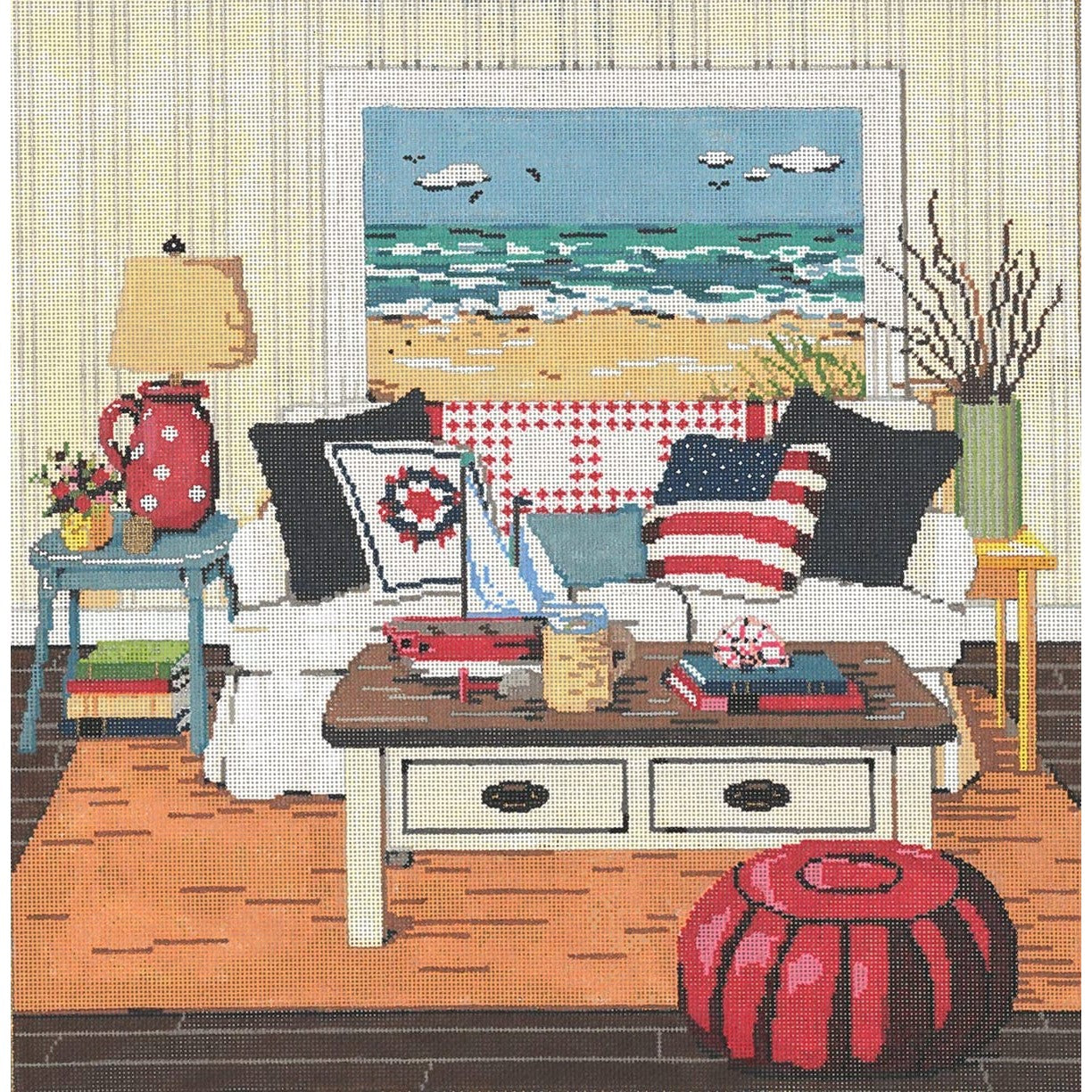 At the Seashore - Garden Gate Needlepoint