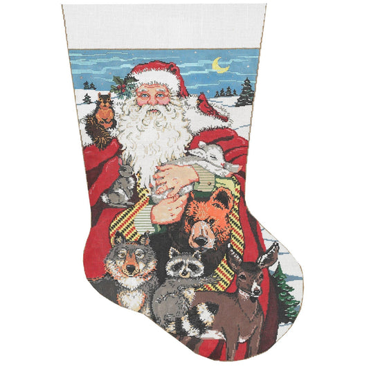 Beasts Stocking - Garden Gate Needlepoint