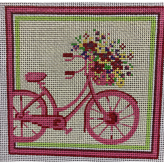 Bike with Flowers Canvas - Garden Gate Needlepoint