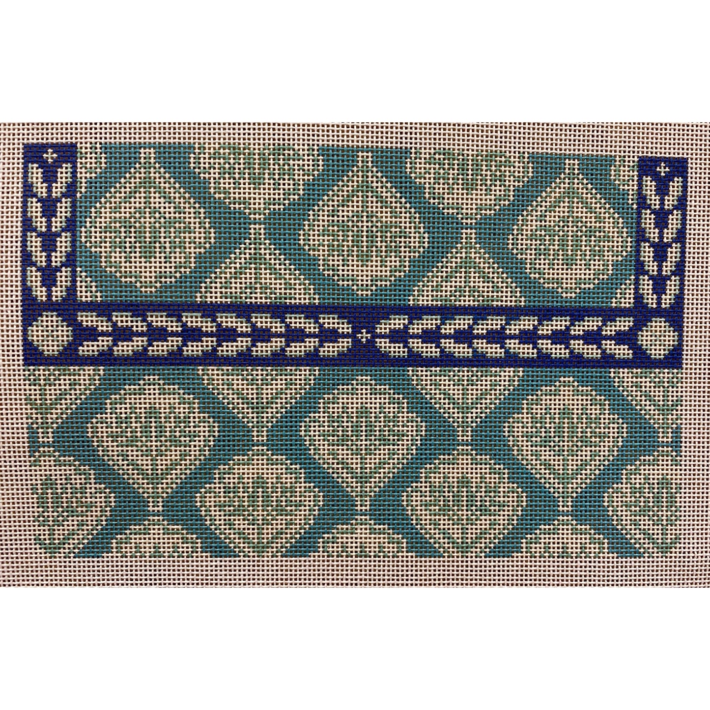 Blue design Canvas - Garden Gate Needlepoint