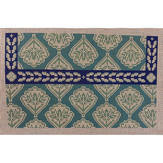 Blue design Canvas - Garden Gate Needlepoint