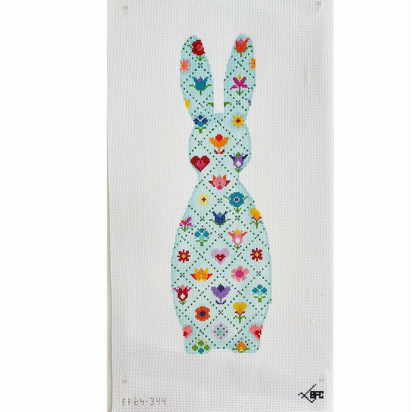 Bunny - Grid - Garden Gate Needlepoint
