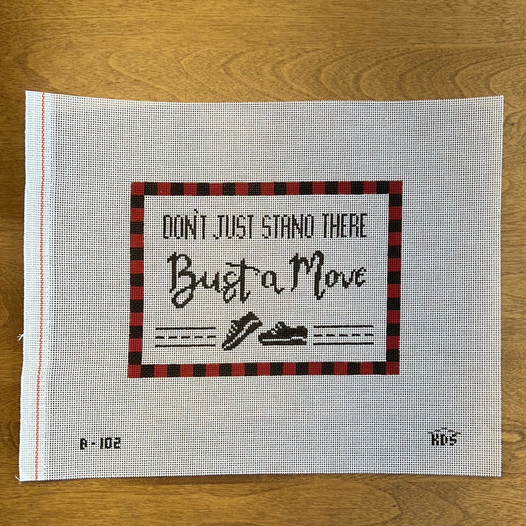 Bust a Move - Garden Gate Needlepoint