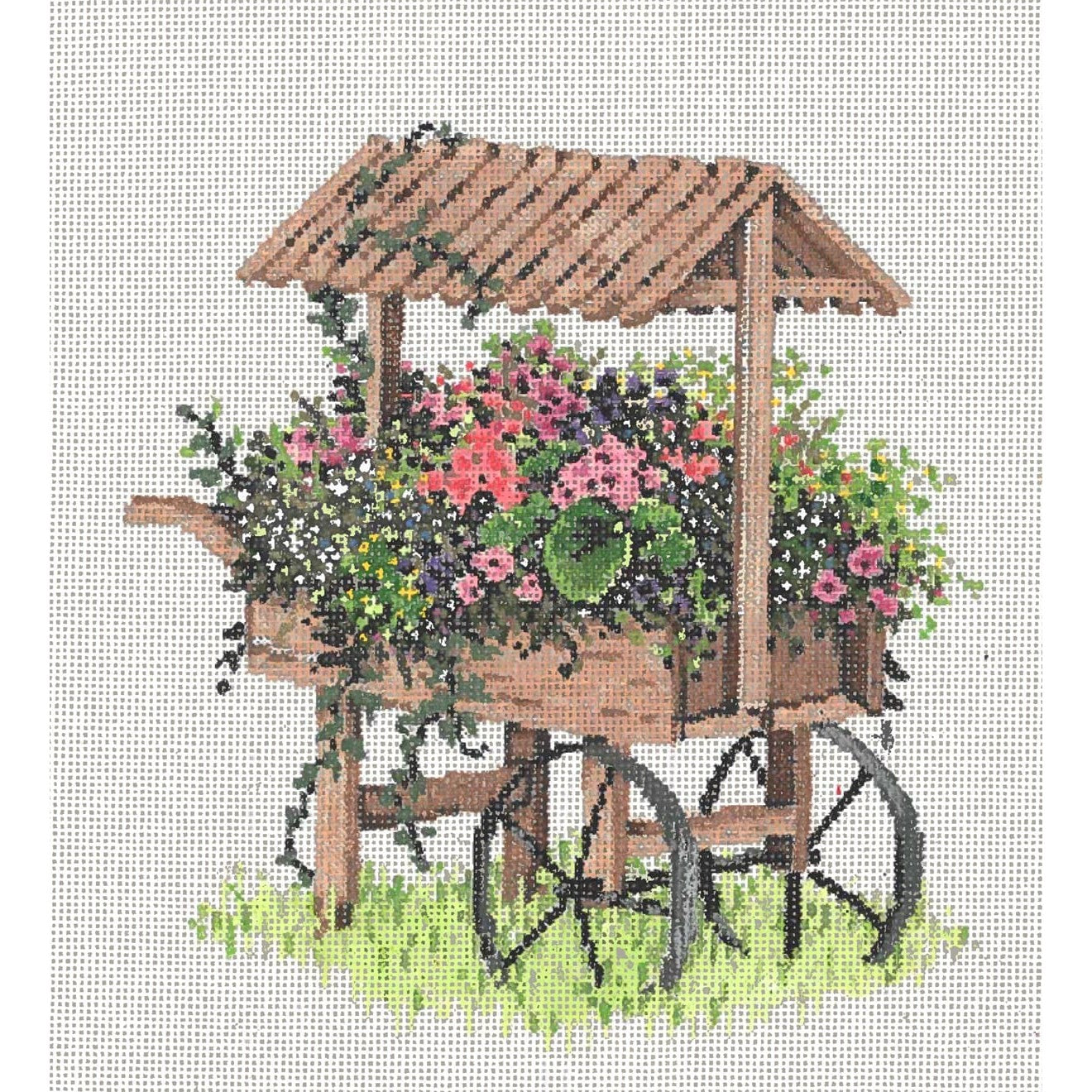 Cart V - Garden Gate Needlepoint