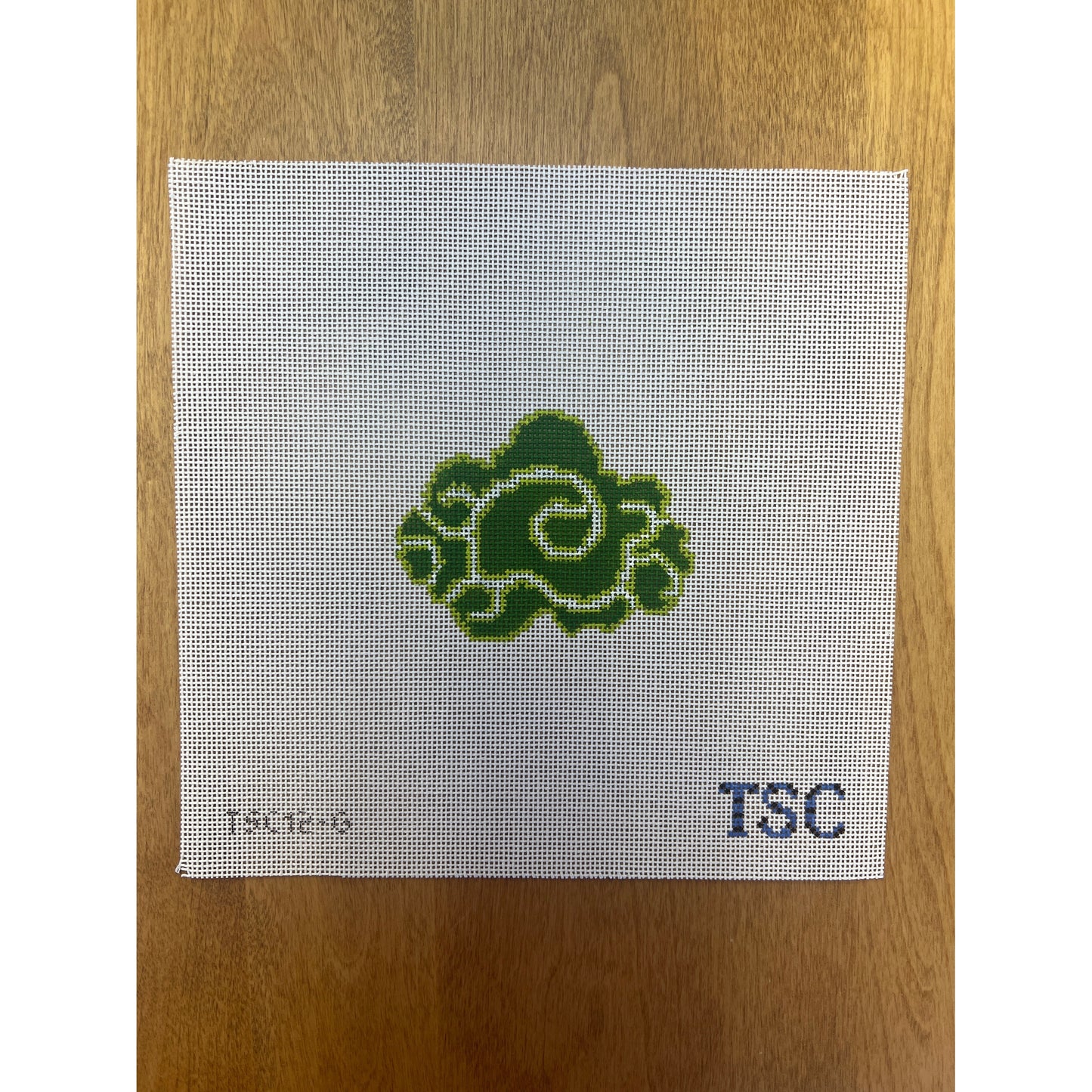 Chinese Cloud-Green - Garden Gate Needlepoint