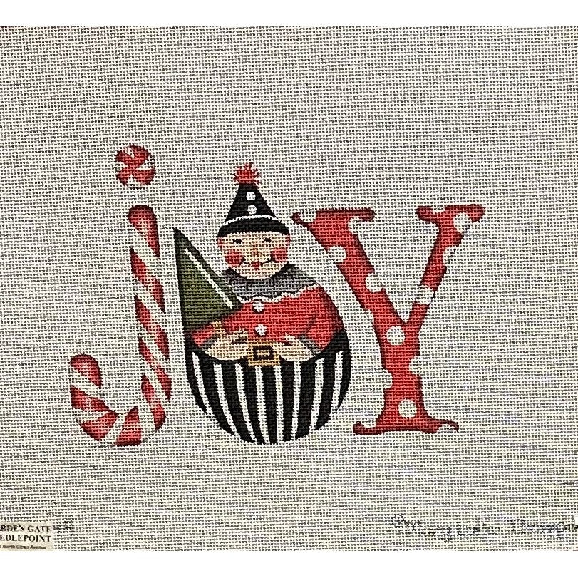 Christmas Joy Canvas - Garden Gate Needlepoint