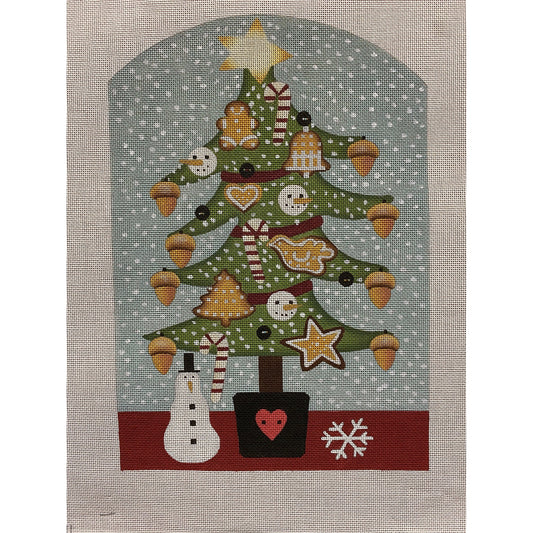 Christmas Tree canvas - Garden Gate Needlepoint