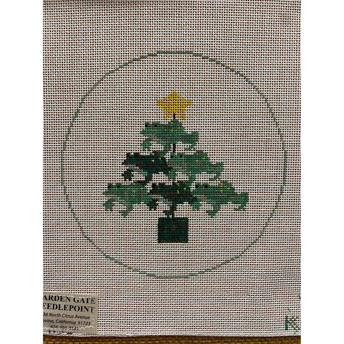 Christmas Tree canvas - Garden Gate Needlepoint