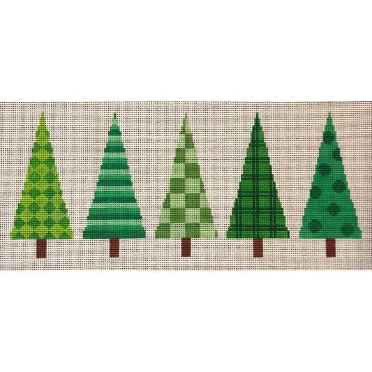Christmas Trees Canvas - Garden Gate Needlepoint