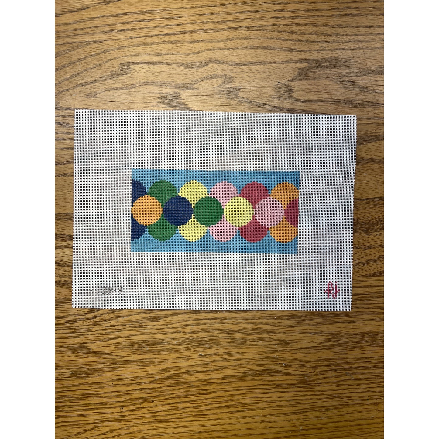 Clamshell Insert-Spring - Garden Gate Needlepoint