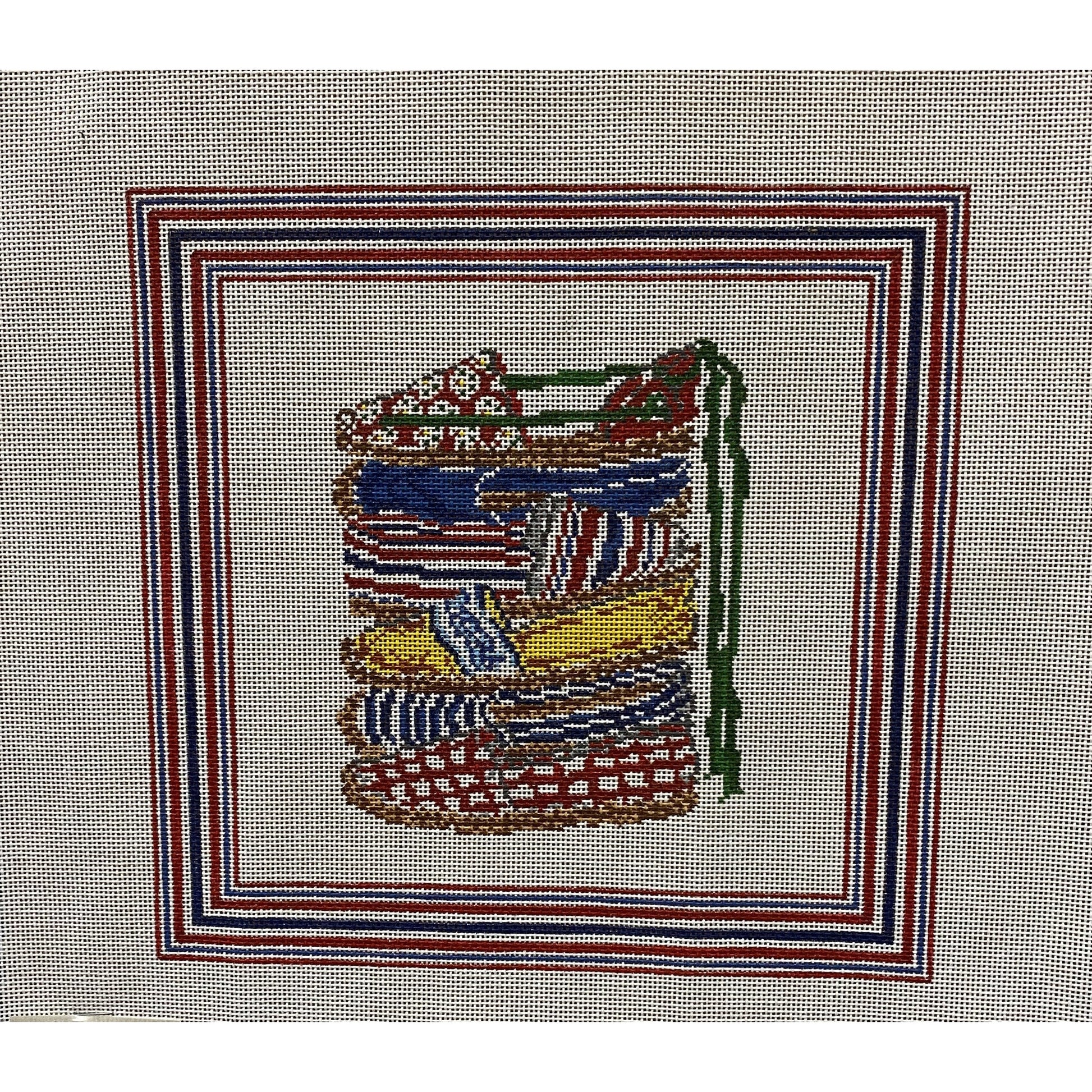 Cooper Oaks Stacked Espedrills Canvas - Garden Gate Needlepoint