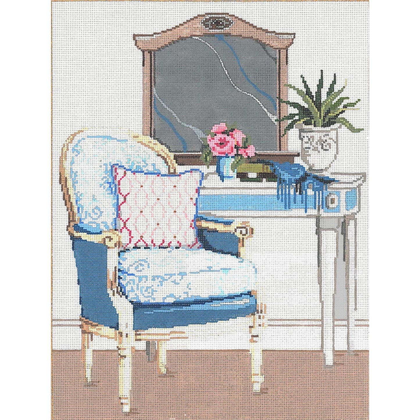 Demi-Lune - Garden Gate Needlepoint