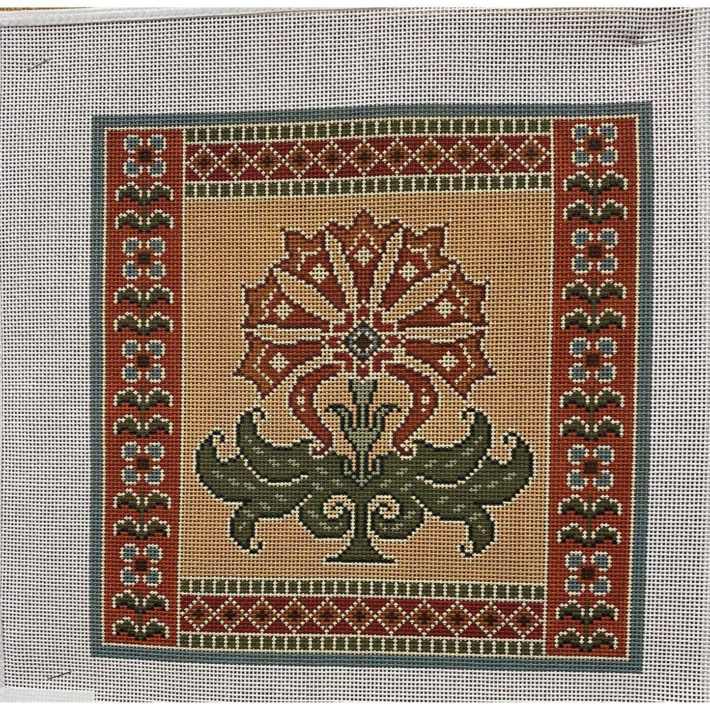 Desert Flower 1 canvas - Garden Gate Needlepoint