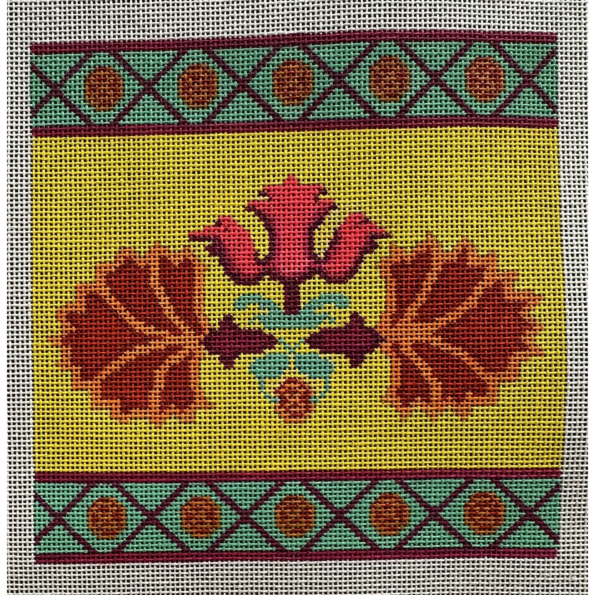 Desert Flower 4 Canvas - Garden Gate Needlepoint