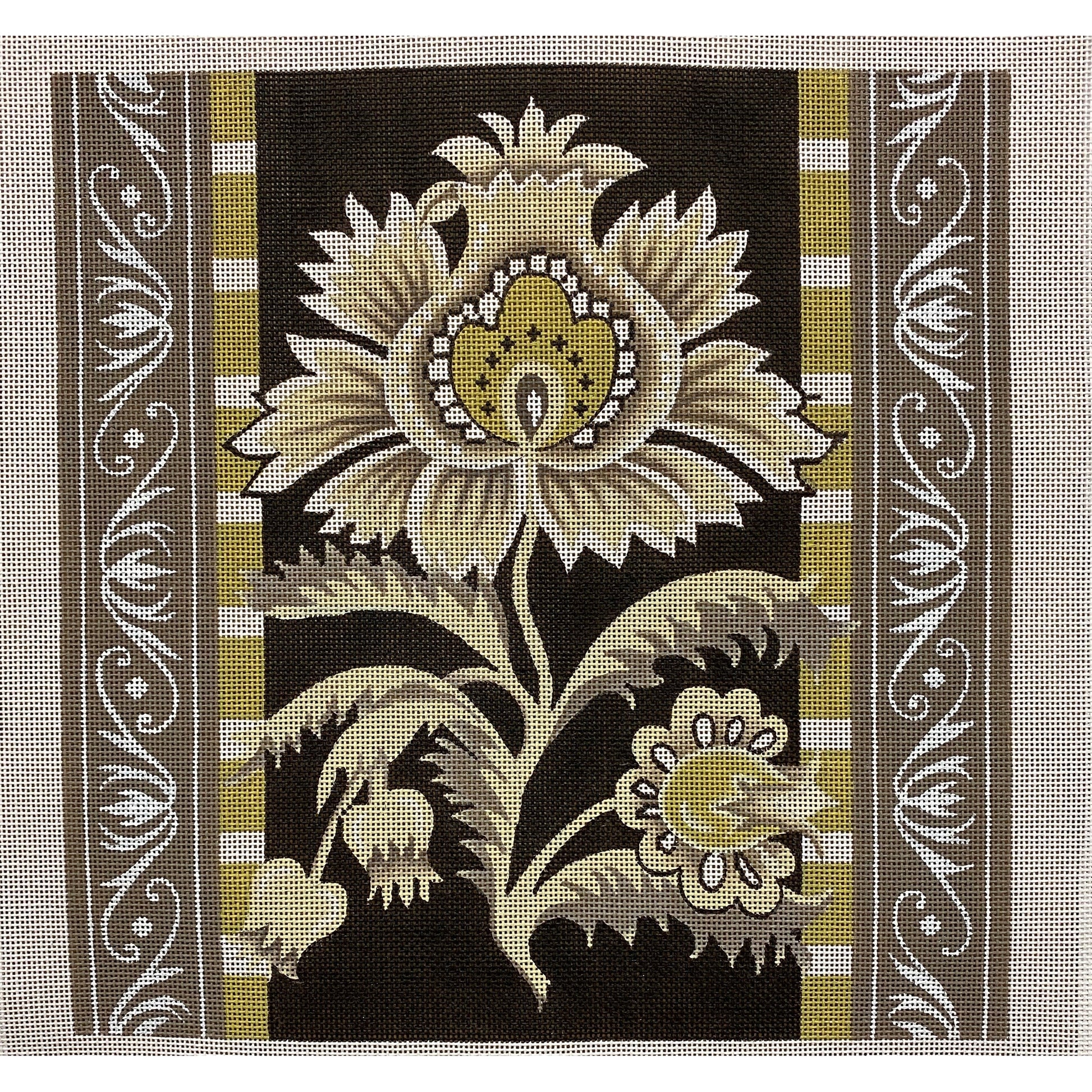 Desert Flower Canvas - Garden Gate Needlepoint