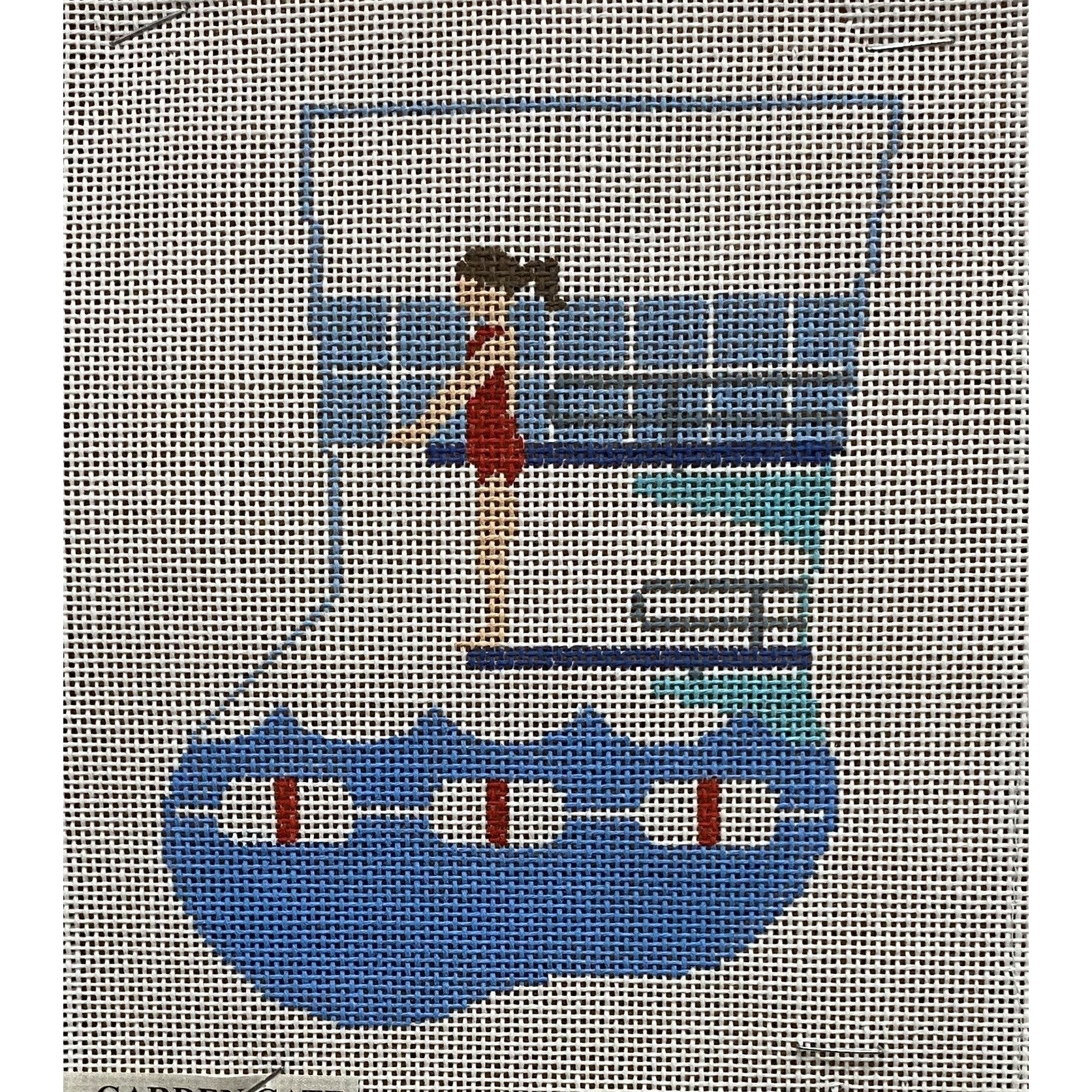 Diver Mini Stocking canvas - Garden Gate Needlepoint