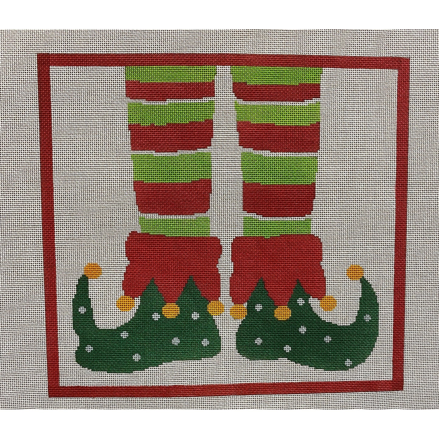 Elf's feet Canvas - Garden Gate Needlepoint