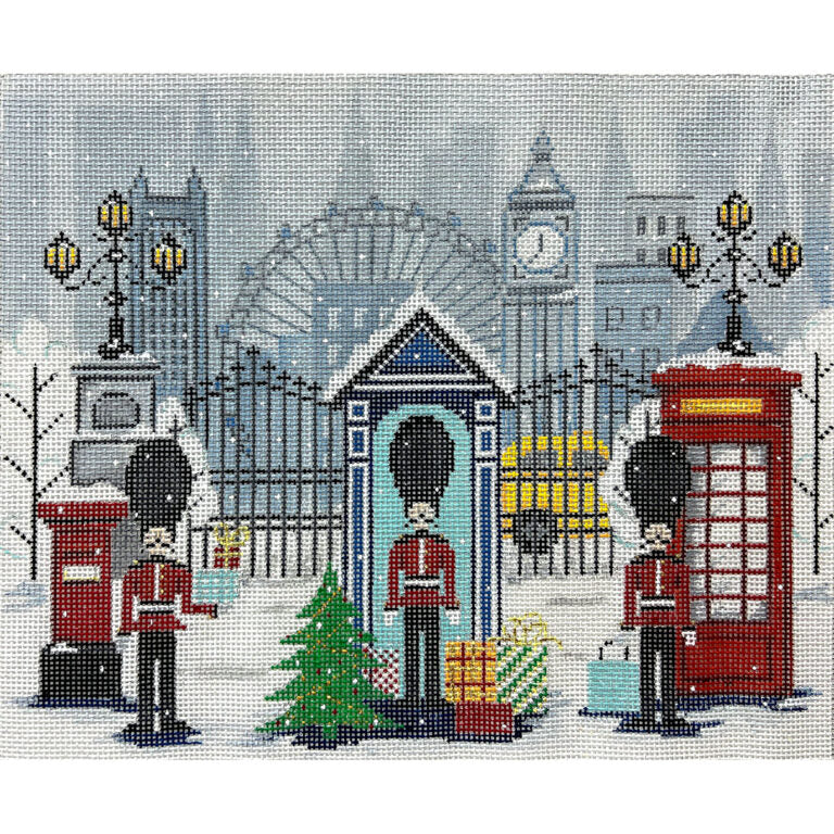 England Eye and Big Ben Canvas - Garden Gate Needlepoint