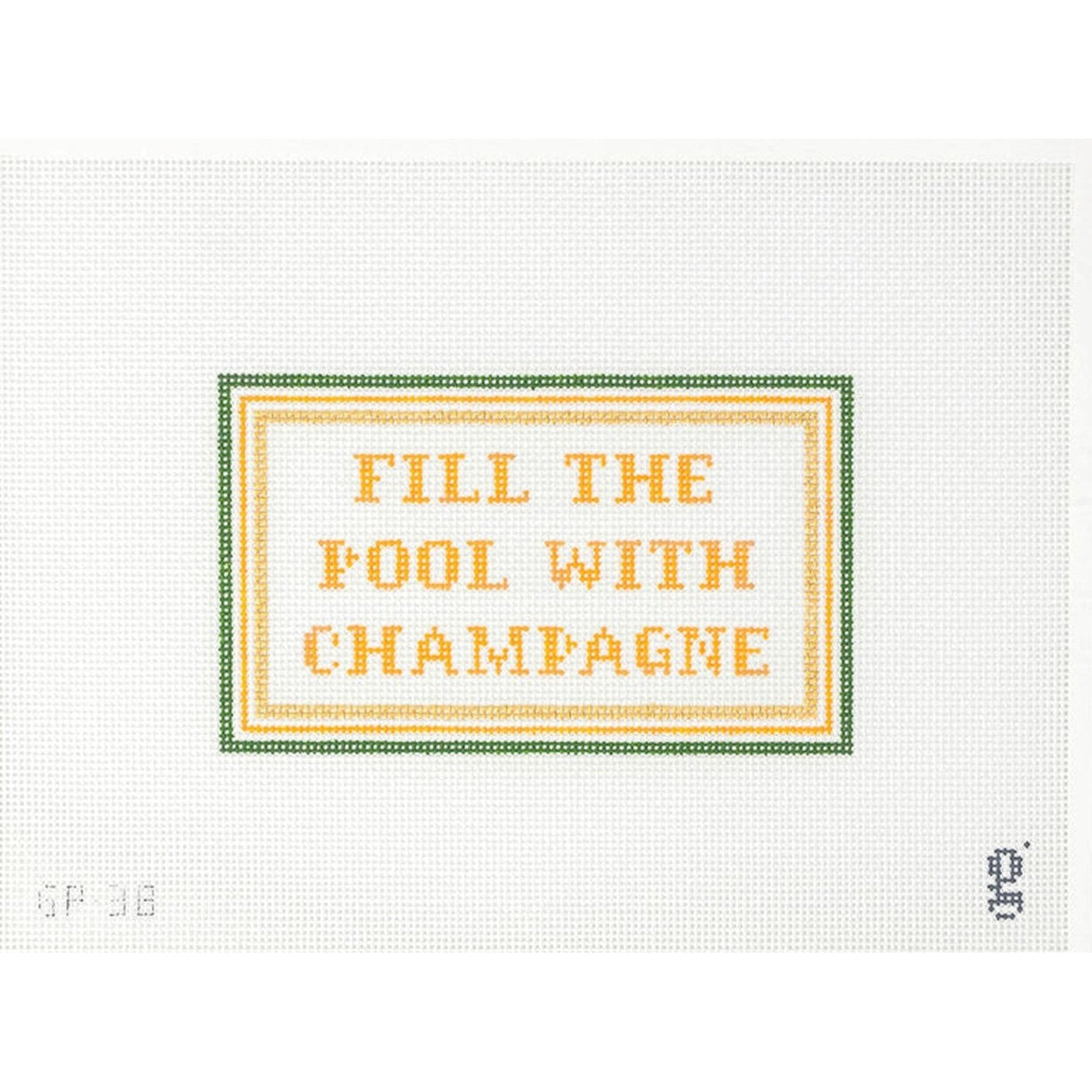 Fill the Pool Sign - Garden Gate Needlepoint