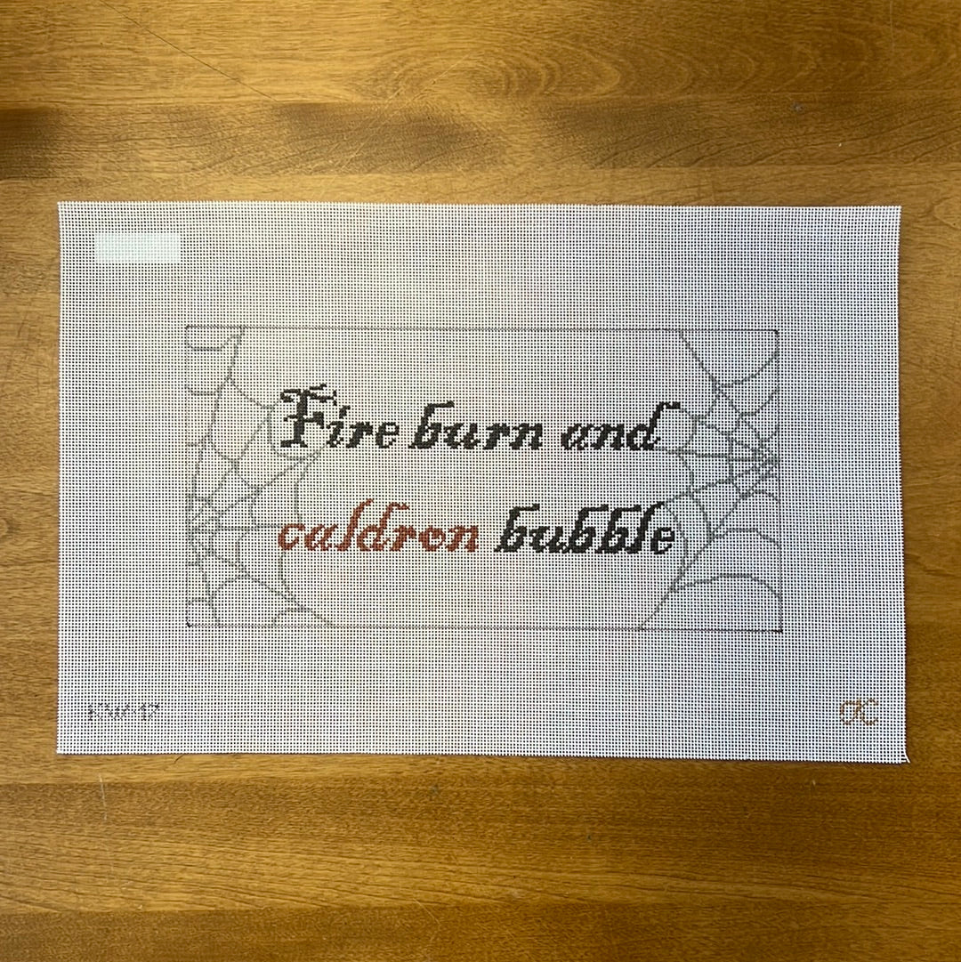 Fire Burn and Cauldron Bubble - Garden Gate Needlepoint
