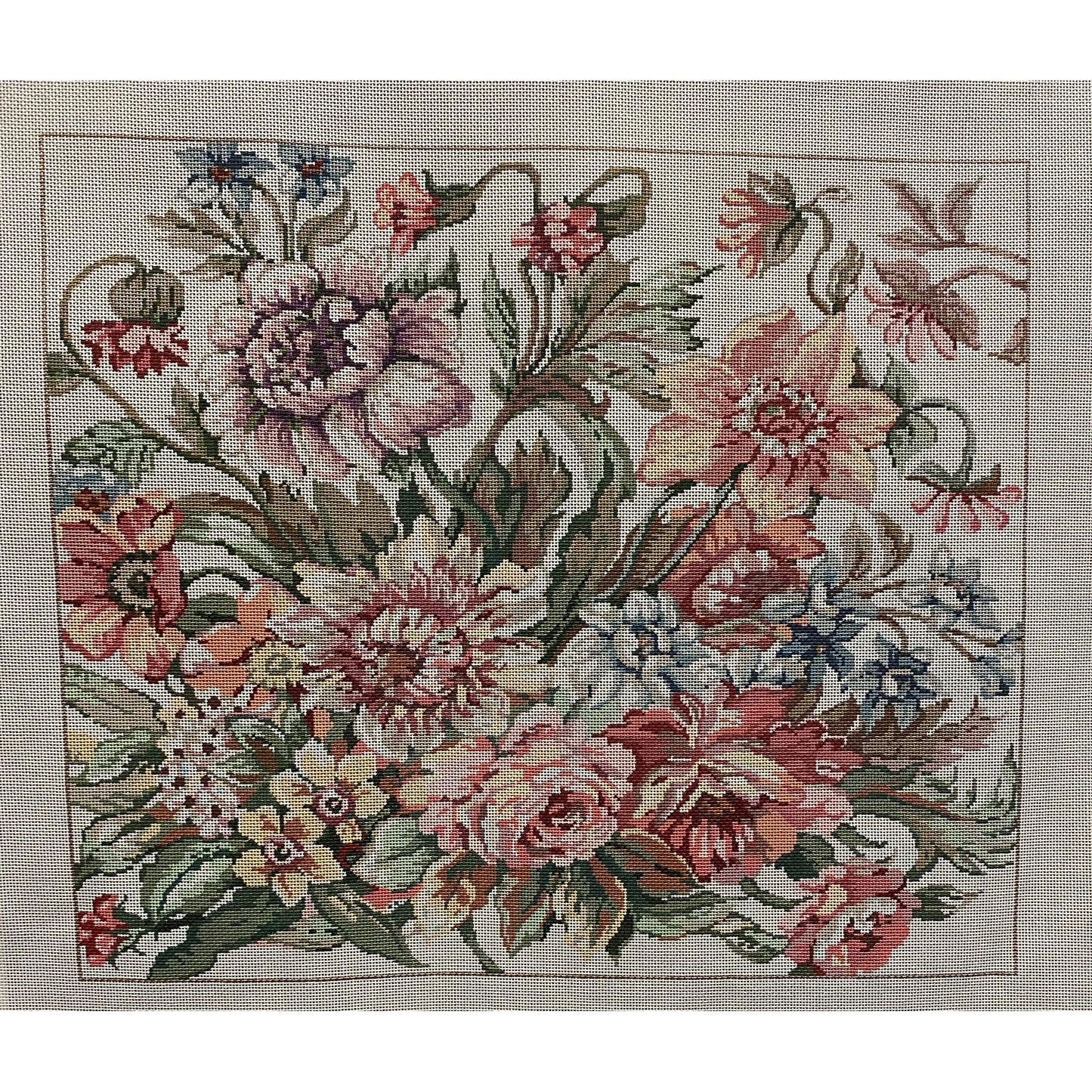 Floral Symphony Canvas - Garden Gate Needlepoint