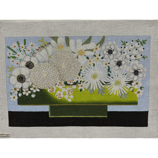 Flower Arrangement Canvas - Garden Gate Needlepoint