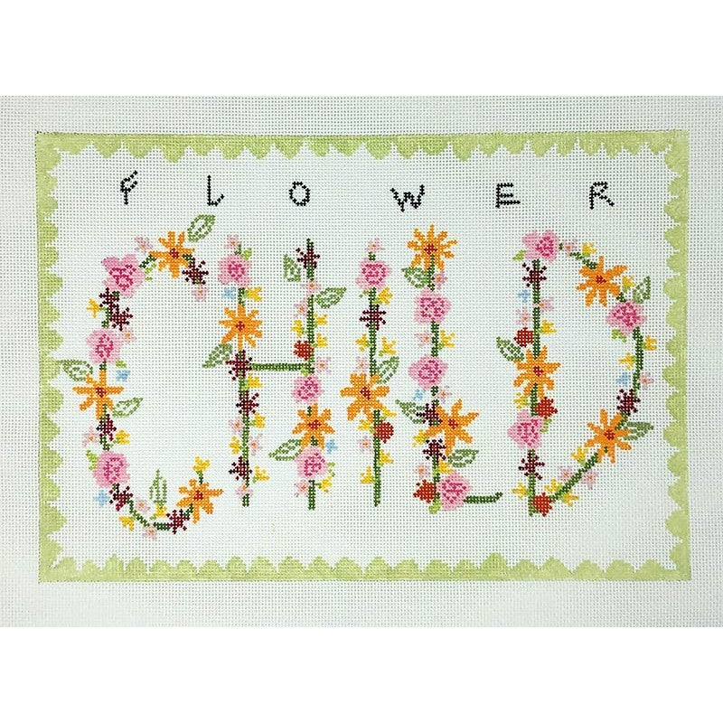 Flower Child Canvas - Garden Gate Needlepoint