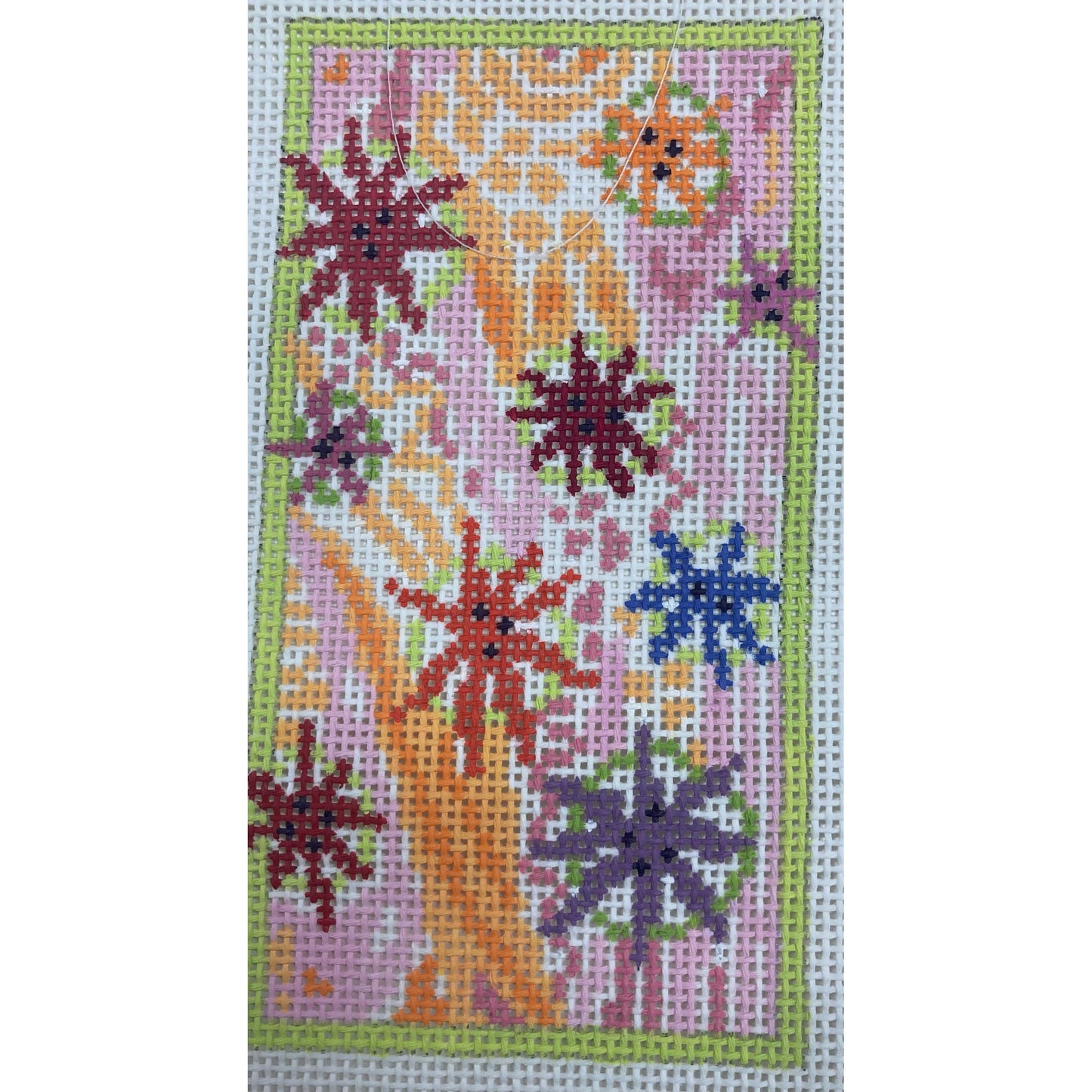 Flower Eyeglass Case - Garden Gate Needlepoint