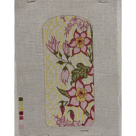 Flowers eye glass case - Garden Gate Needlepoint