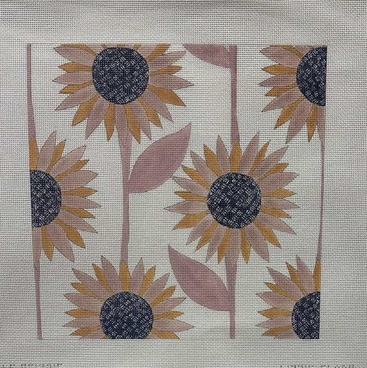 Flowers on Cream Canvas - Garden Gate Needlepoint