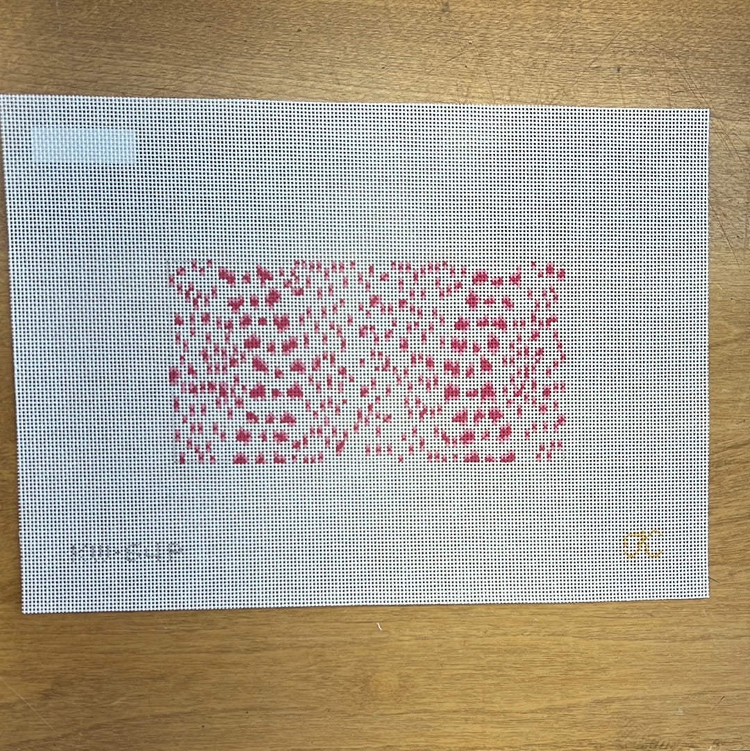 French Dots Insert-Pink - Garden Gate Needlepoint