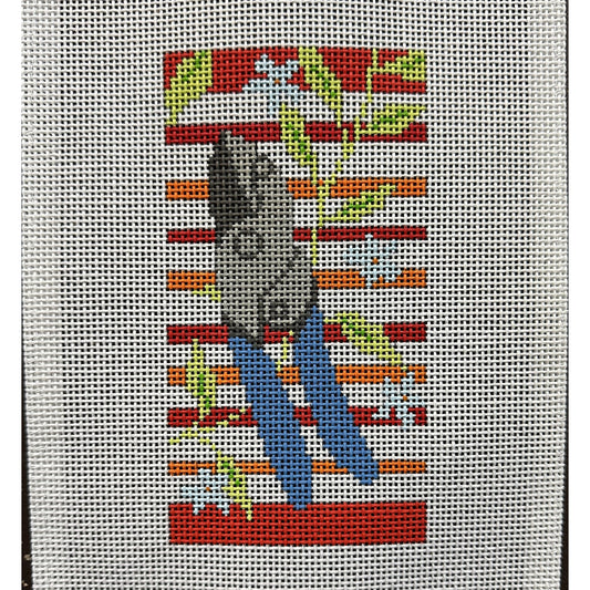 Gardening Eyeglass Case - Garden Gate Needlepoint