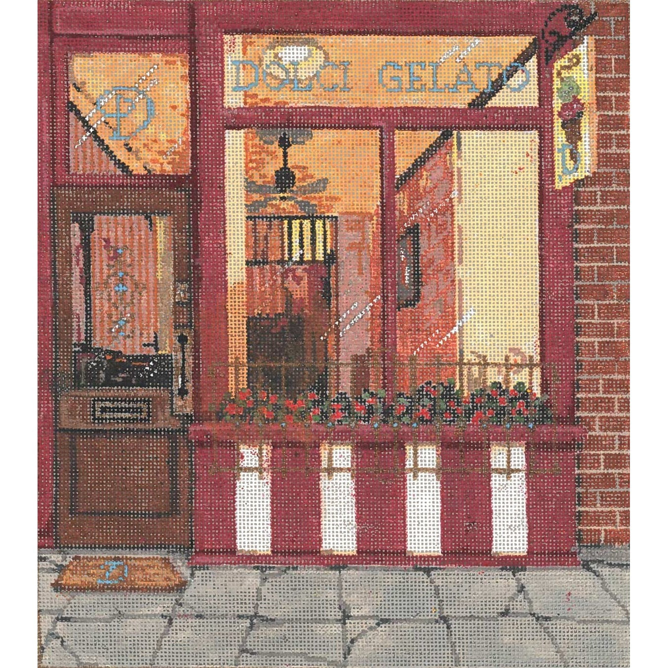 Gelato - Garden Gate Needlepoint