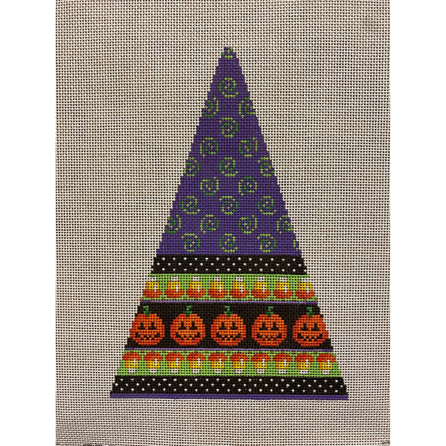 Halloween Tree canvas - Garden Gate Needlepoint
