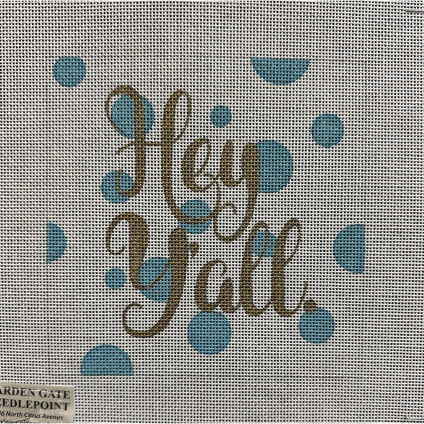 Hey You Canvas - Garden Gate Needlepoint