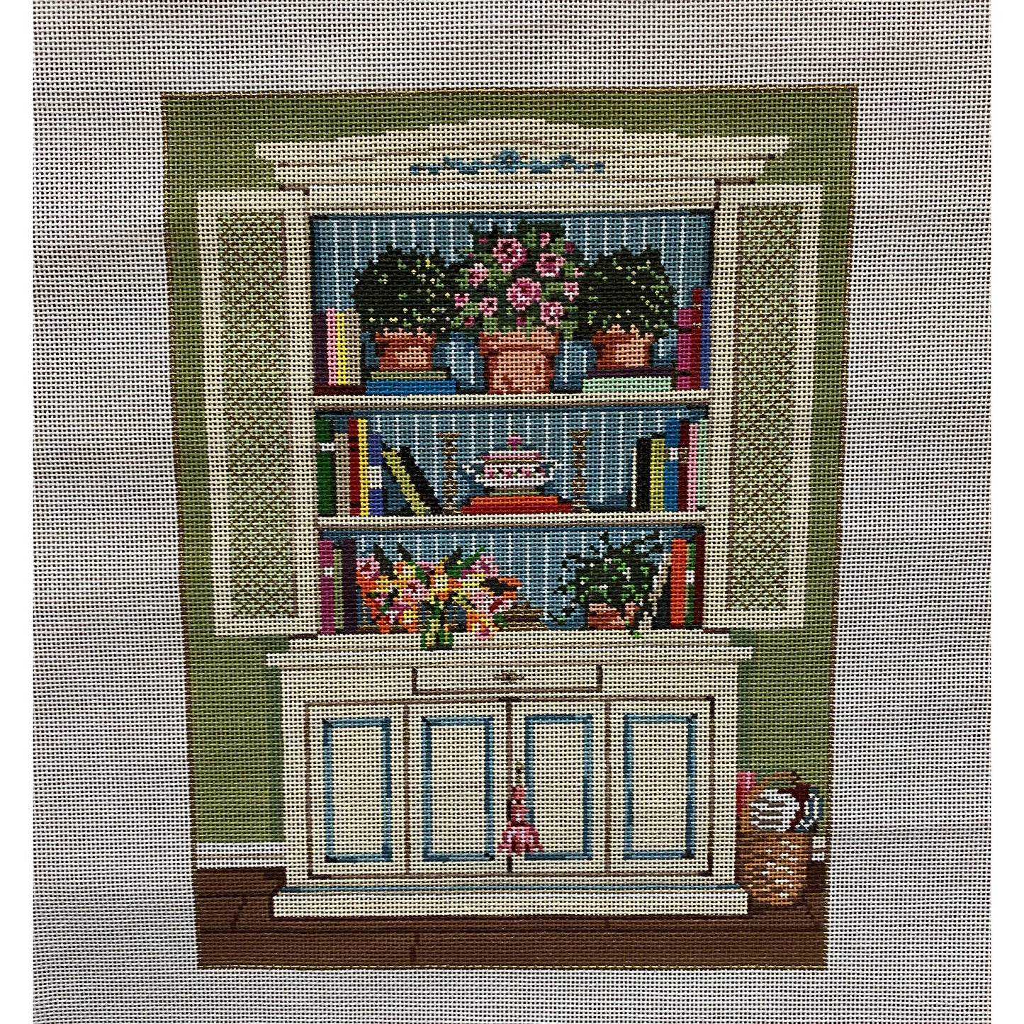 Hutch Canvas - Garden Gate Needlepoint