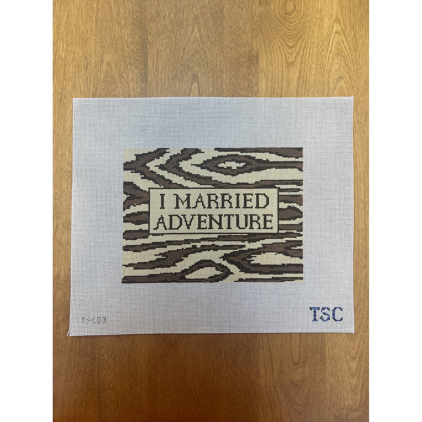 I Married Adventure Clutch - Garden Gate Needlepoint