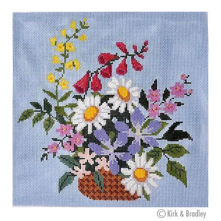 English Wildflower Basket with SG