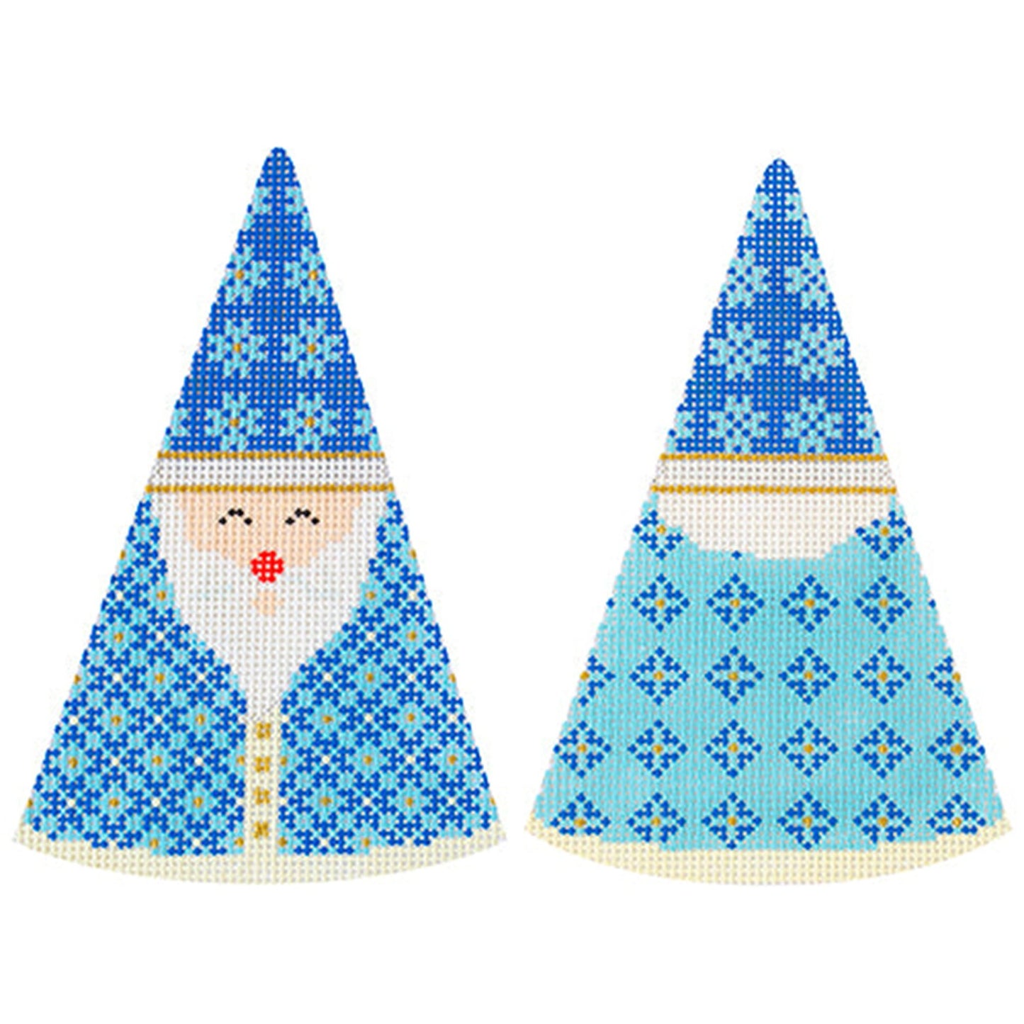 Santa Cones - Blue Snowflakes Hat
