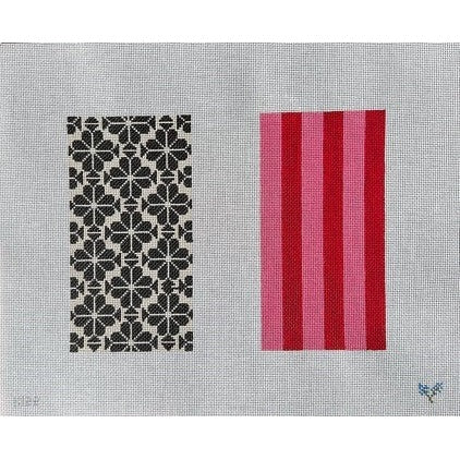 Kate EGC Eyeglass Case - Garden Gate Needlepoint