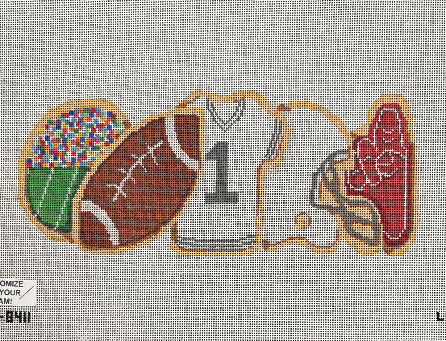 Football Cookies Row