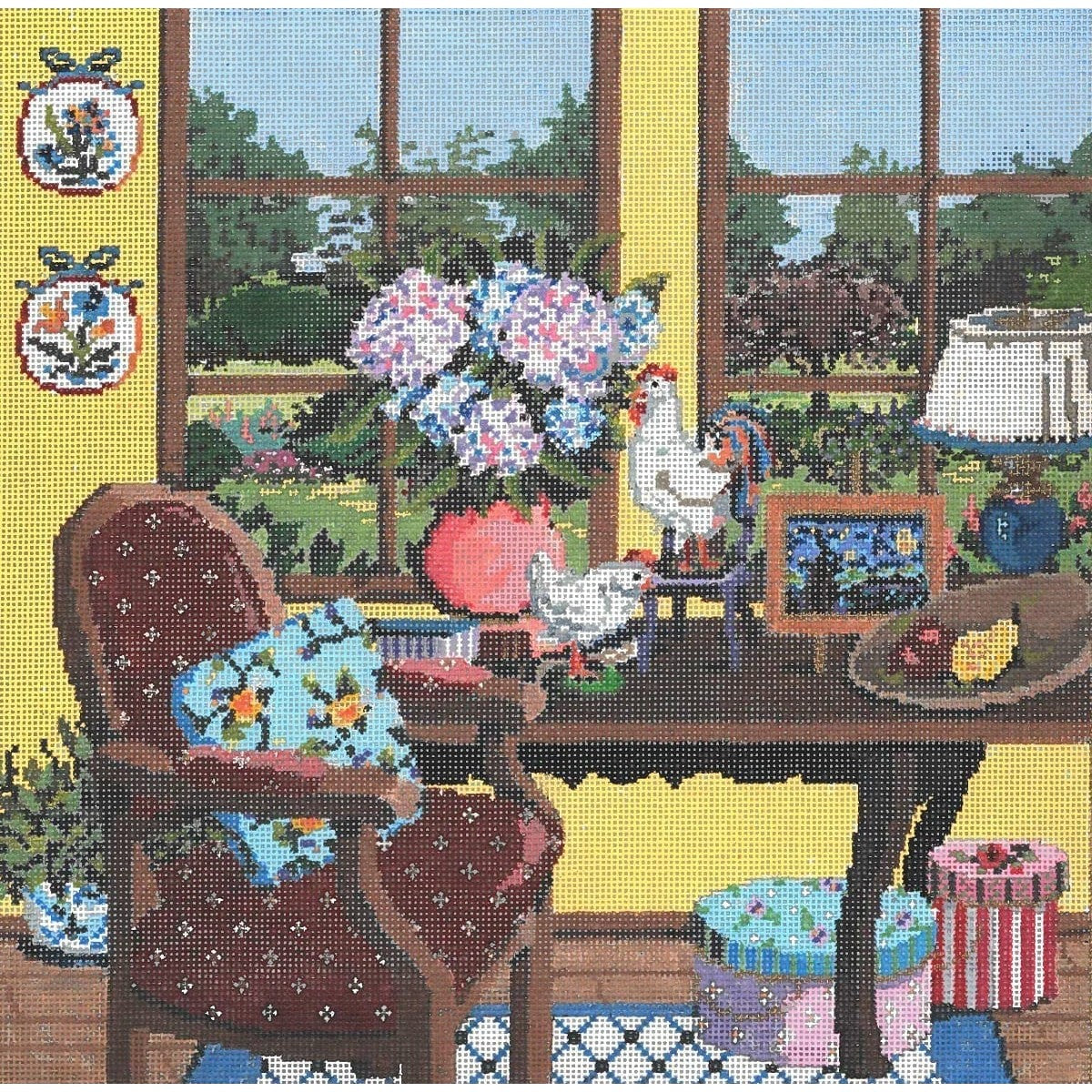 La Vue - Garden Gate Needlepoint
