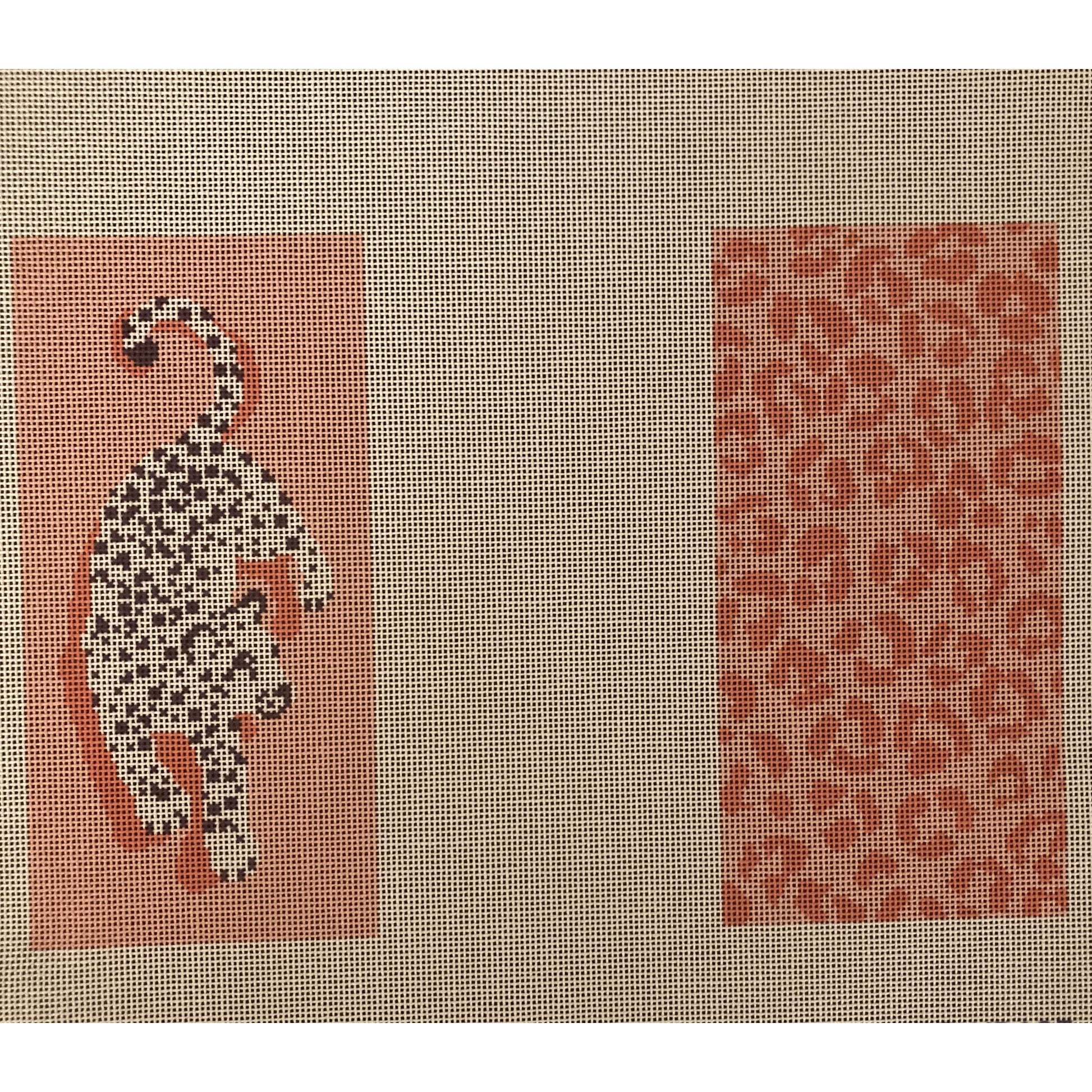 Leopard Pink Eyeglass Case - Garden Gate Needlepoint